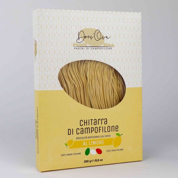 Pasta alla chitarra met citroen van Carassai