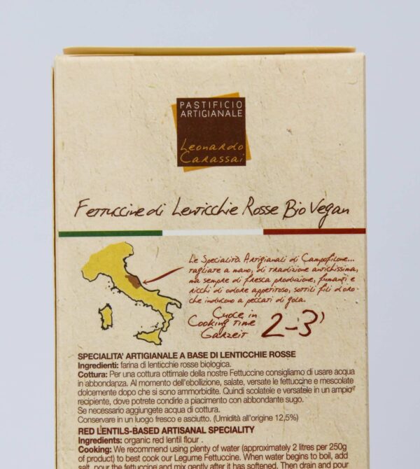 Fettuccine van linzen van Leonardo Carassai