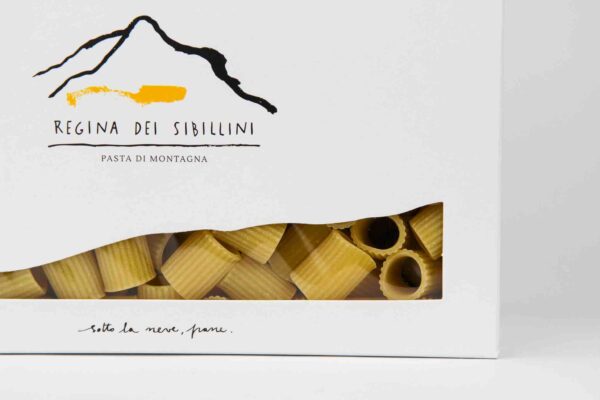 Mezze maniche pasta van Sibillini