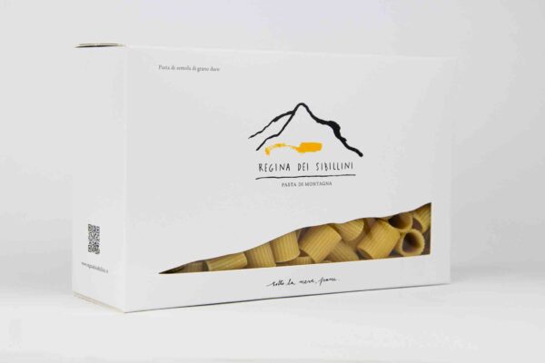 Mezze maniche pasta van Sibillini