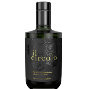 Fles Olijfolie Il Circolo, 0,5L, van biologische Siciliaanse olijven.