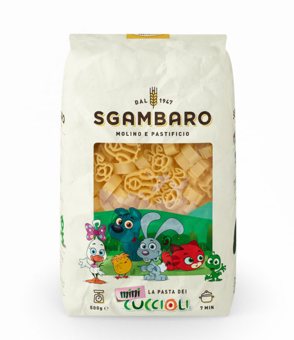 Kinderpasta cuccioli van Sgambaro