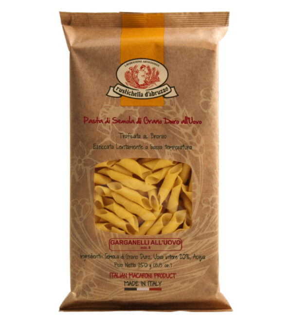 Garganelli met ei van Rustichella d'Abruzzo