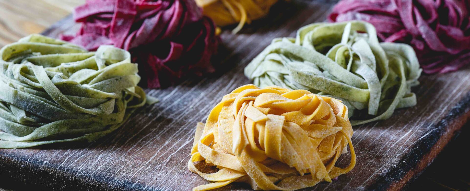 Gekleurde pasta het proberen waard?