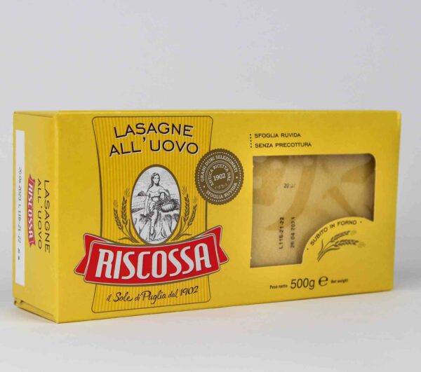 Lasagna met ei van Riscossa