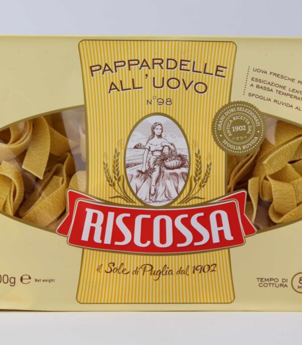 Pappardelle met ei van Riscossa