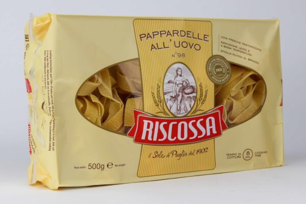 Pappardelle met ei van Riscossa