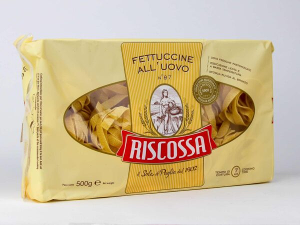 Fettuccine met ei van Riscossa