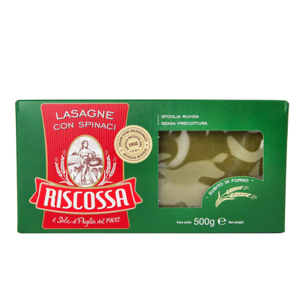 Lasagna met spinazie van Riscossa