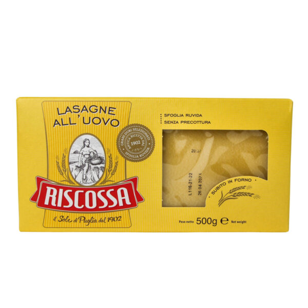 Lasagna met ei van Riscossa