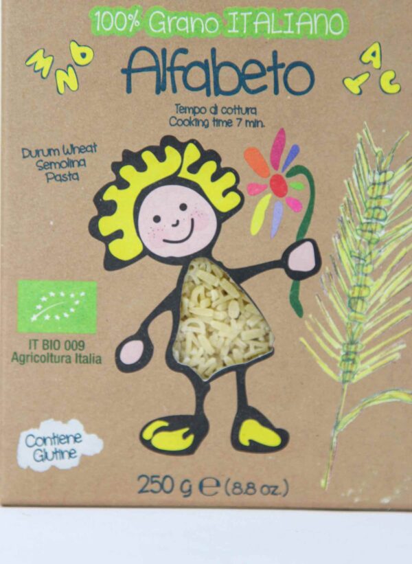 Kinderpasta Alfabeto van Rusitchella