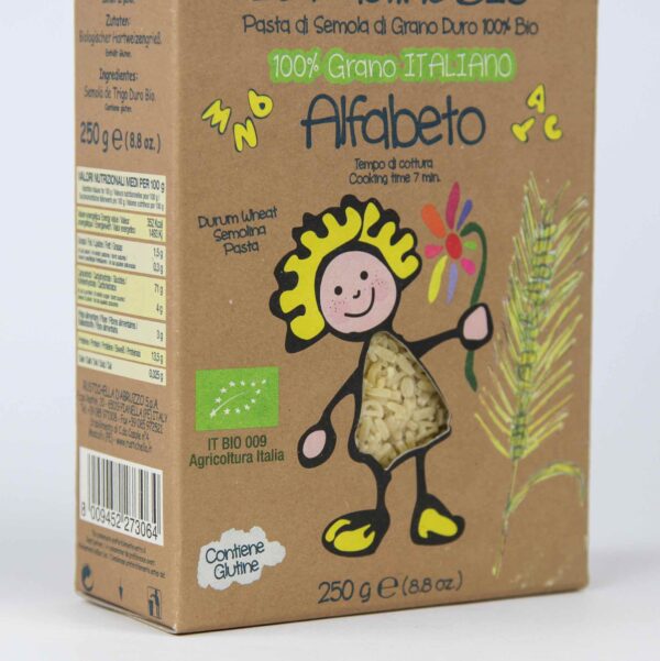 Kinderpasta Alfabeto van Rusitchella