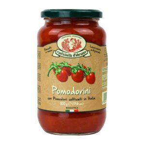 Pomodorini, kleine gepelde tomaten van Rustichella