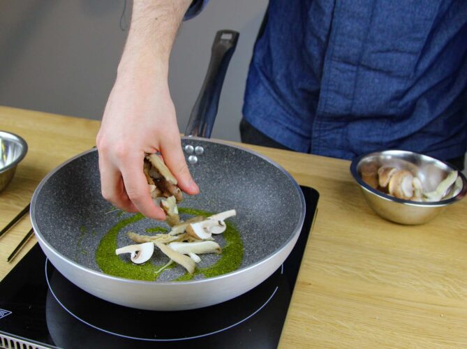 Pasta met truffel en paddenstoelen