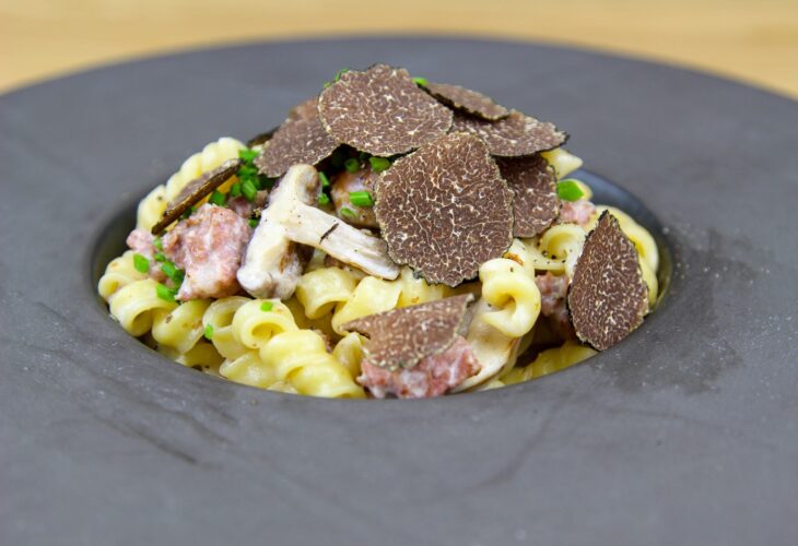 Pasta boscaiola met truffel