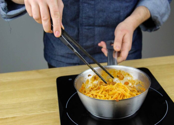 Pasta bolognese gemaakt met fettuccine