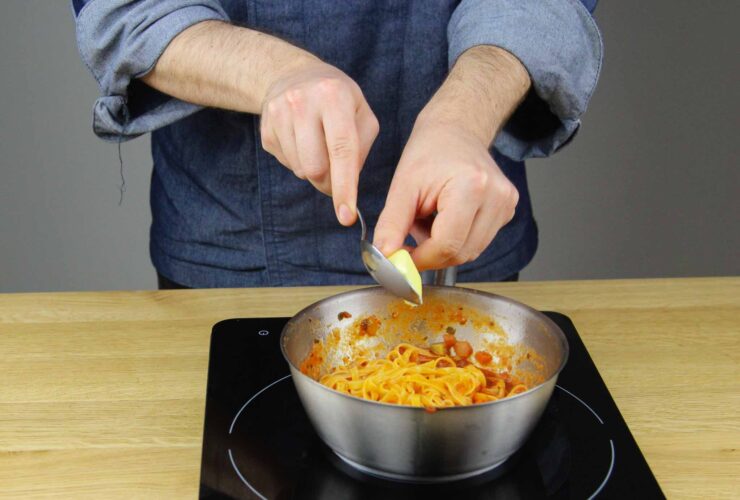 Pasta bolognese gemaakt met fettuccine