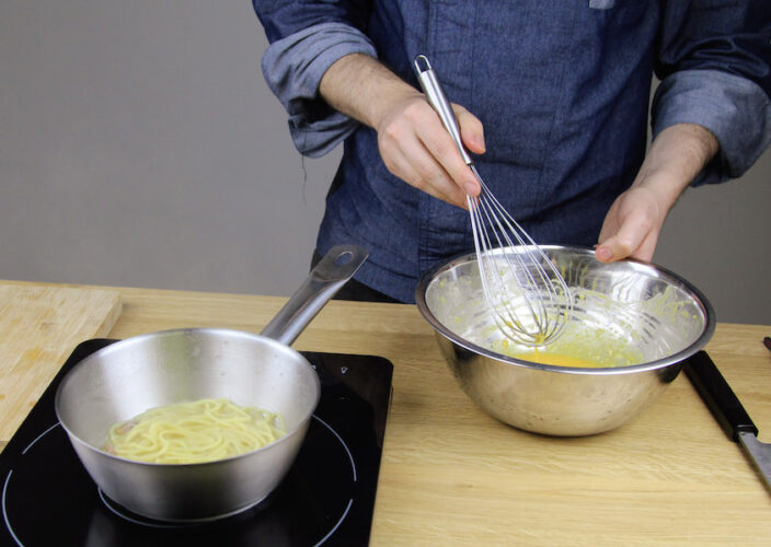 spaghetti carbonara recept