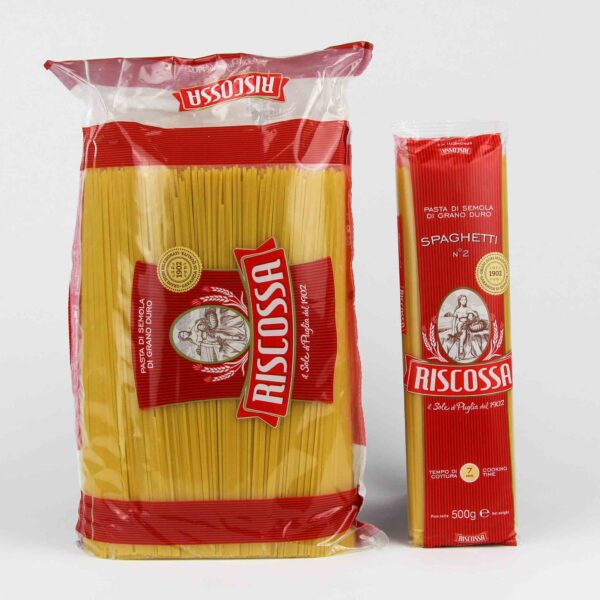 Grootverpakking spaghetti van riscossa