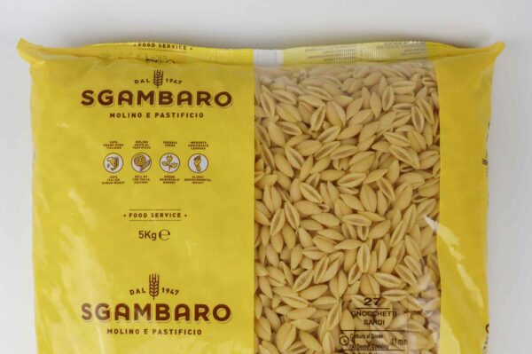 Gnocchetti van Sgambaro verpakt in 5kg verpakking