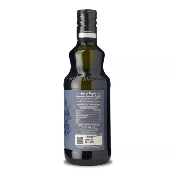 Olijfolie van Pantaleo 'Puglia IGP' in een fles van 500ml