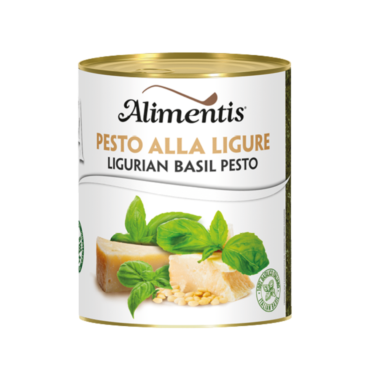 Koop Groene Pesto van 800 gram. Authentieke Italiaanse pesto met frisse kruidige smaak. Heerlijk door pasta, op bruschetta en in mediterrane gerechten.
