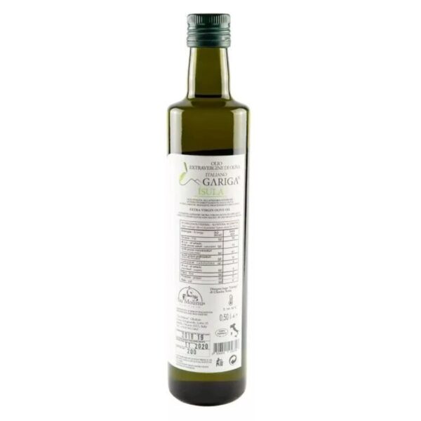 Ísula olijfolie uit Sardinië. Zachte, delicate smaak met tonen van gras en tomaat. Perfect rauw op groenten en salades. Extra vergine, 0,75L.
