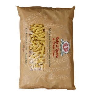 Fusilli van Rustichella d’Abruzzo (2 kg). Authentieke Italiaanse spiraalpasta van durum tarwe, ideaal voor pesto, tomatensaus en pastasalades.