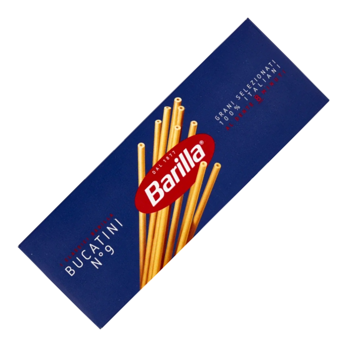 Bestel Barilla Bucatini, authentieke Italiaanse pasta van hoogwaardige durumtarwe. Perfect voor amatriciana, carbonara en rijke Italiaanse sauzen.