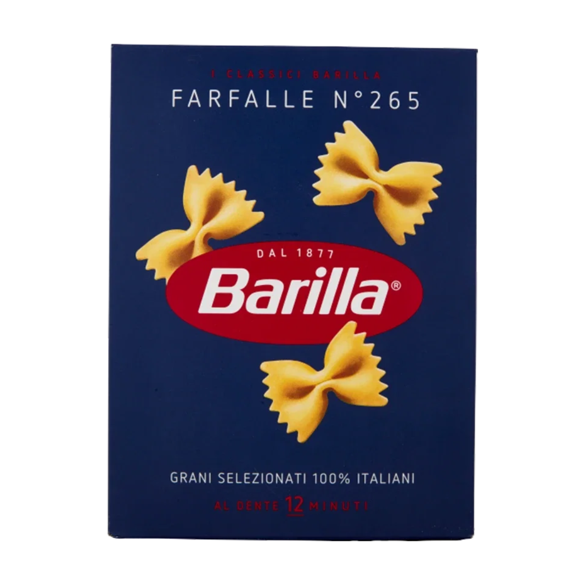 Bestel Barilla Farfalle, authentieke Italiaanse strikjespasta van hoogwaardige durumtarwe. Perfect voor salades, pesto en romige Italiaanse sauzen.