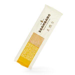 Linguine van Sgambaro (500g). Authentieke Italiaanse pasta van durum tarwe. Perfect voor vis, pesto en lichte pastagerechten.