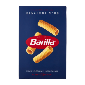 Bestel Barilla Rigatoni, authentieke Italiaanse buispasta van hoogwaardige durumtarwe. Perfect voor ragù, ovengerechten en rijke Italiaanse sauzen.