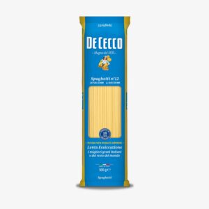 Ontdek De Cecco Spaghetti, authentieke Italiaanse pasta van hoogwaardige durumtarwe met stevige al dente beet. Perfect voor carbonara, bolognese en klassieke pastagerechten.