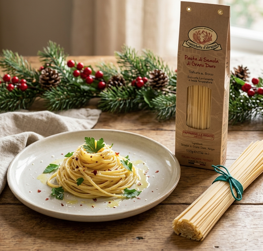 Linguine met een eenvoudige, verfijnde saus