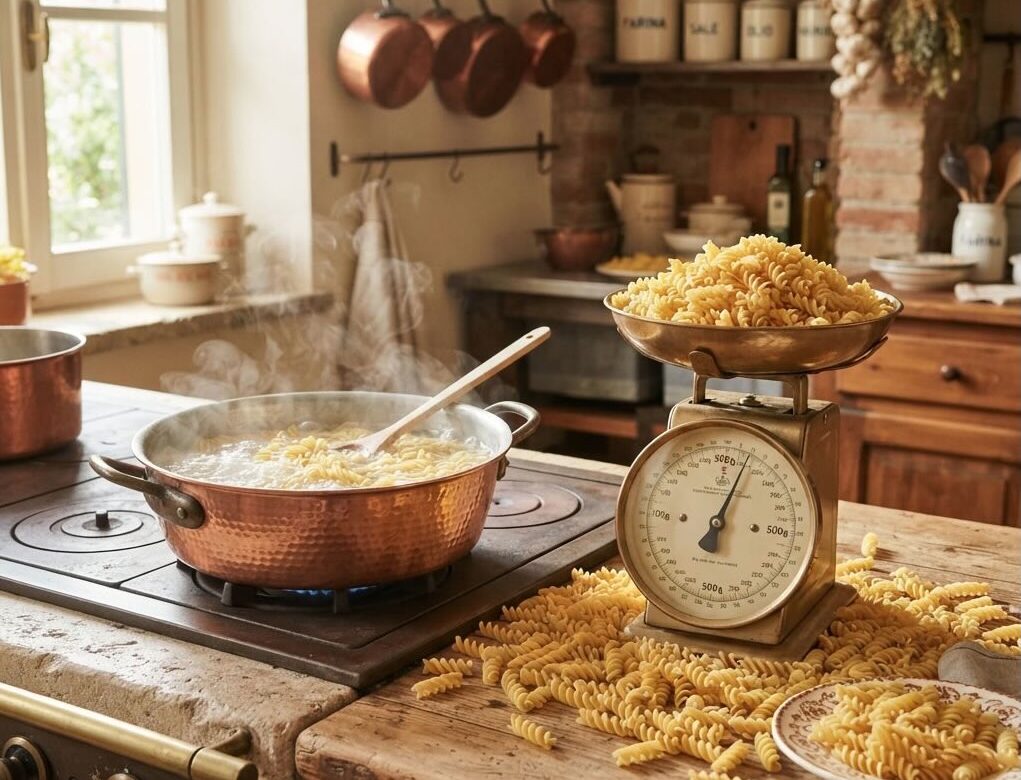 Hoeveel fusilli per persoon heb je nodig? Bekijk de juiste portie als hoofdgerecht of voorgerecht en handige hoeveelheden voor kleine én grote groepen.