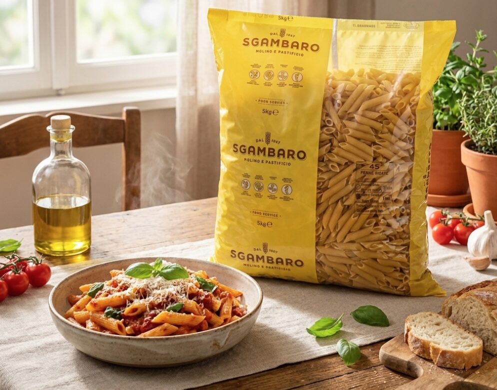 Sgambaro Penne 5 kg: Italiaanse pasta in grootverpakking