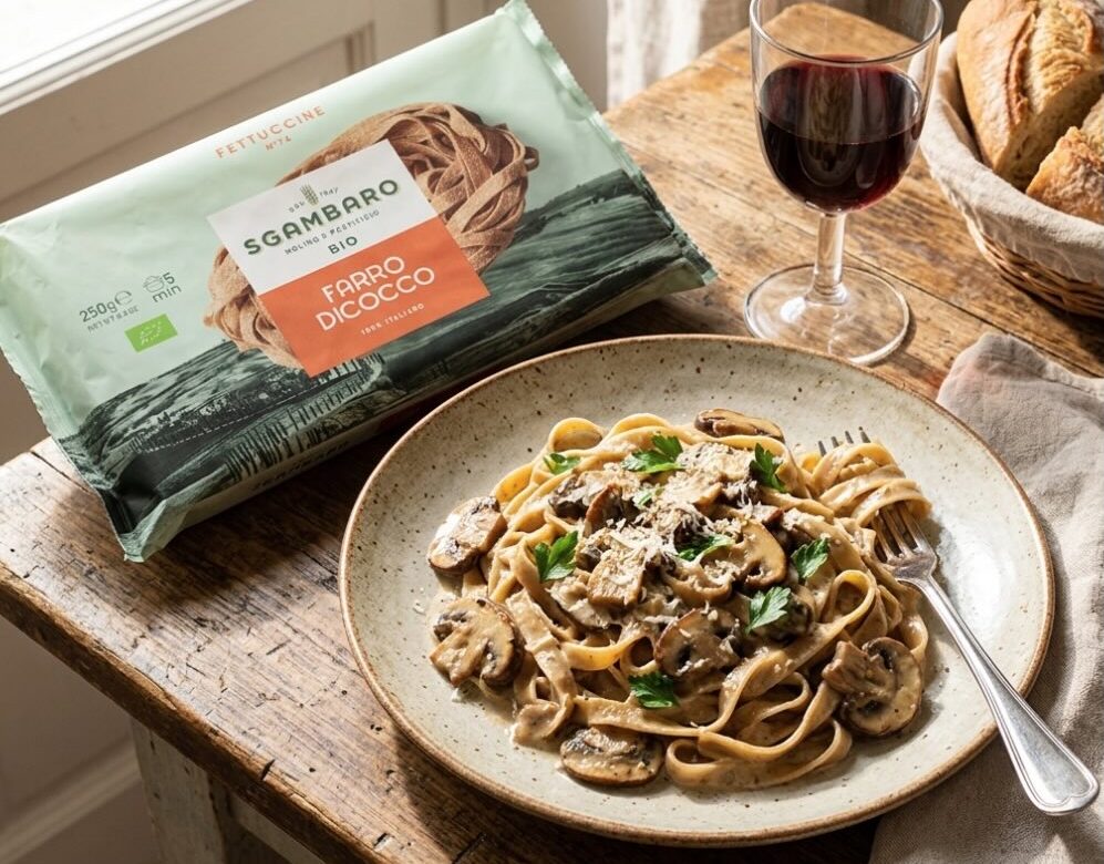Sgambaro Spelt Fettuccine: biologische pasta van Italiaanse spelt