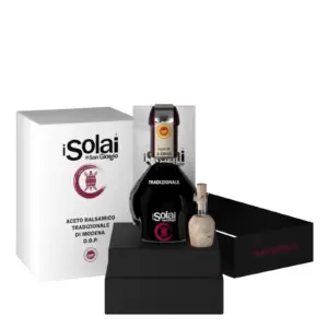 Aceto Balsamico Tradizionale di Modena DOP Affinato 100ml van I Solai di San Giorgio, traditionele Italiaanse balsamico minimaal 12 jaar gerijpt.