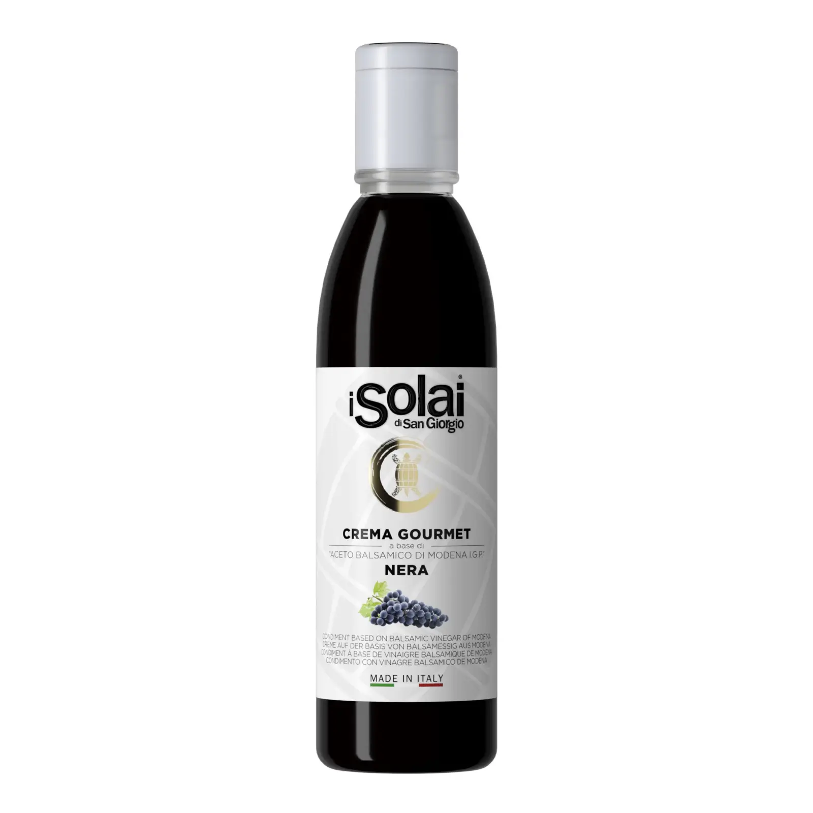 Crema di Balsamico di Modena IGP 300g van I Solai di San Giorgio, Italiaanse balsamicocrème voor salades, pizza en desserts.